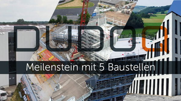DUDOQ Meilenstein mit 5 Baustellen DUDOQ Meilenstein mit 5 Baustellen